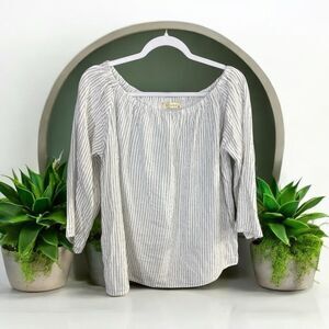 STARK X size small 100% cotton Women's Striped off shoulder Top